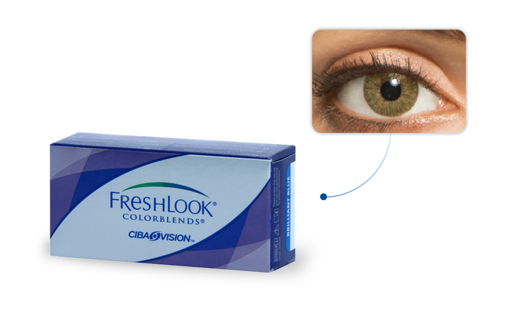 Freshlook ColorBlends Vert Amande 2L