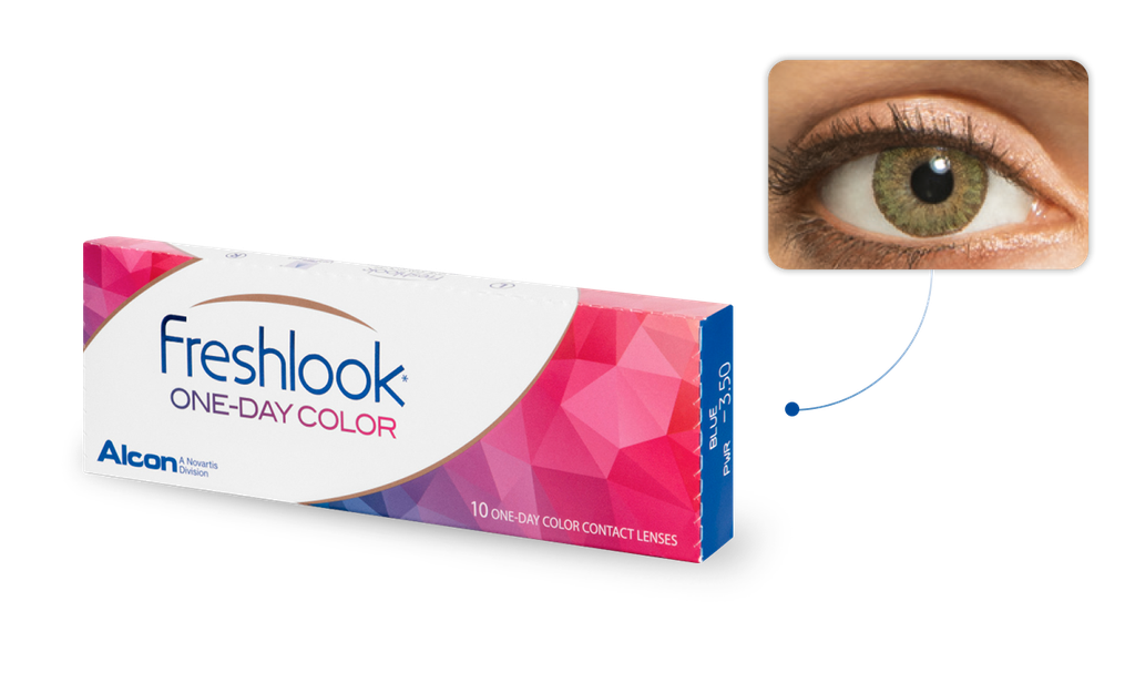 Freshlook 1 Day Vert Amande 10L